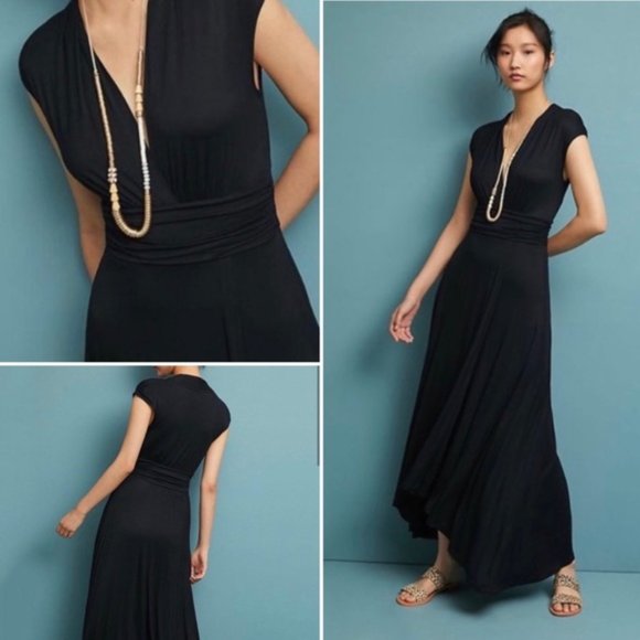 Maeve Dresses & Skirts - Anthropologie Maeve Black Desert Star Maxi Dress Size Medium